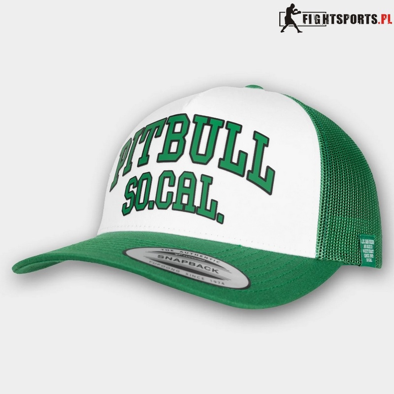 PIT BULL CZAPKA Z DASZKIEM SO CAL RETRO TRUCKER GREEN