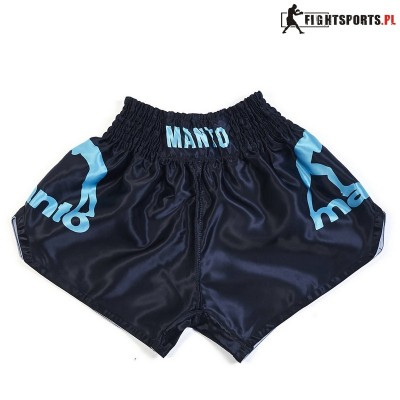 MANTO SZORTY MUAY THAI DUAL BLACK BLUE