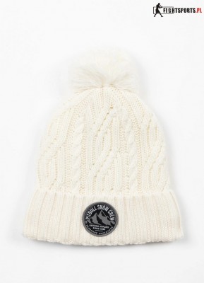 PIT BULL CZAPKA ZIMOWA Z POMPONEM SNOW CREW WHITE