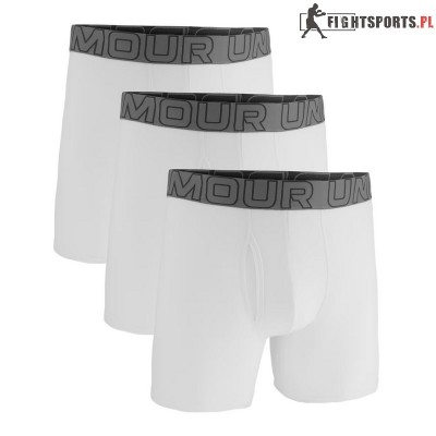 UNDER ARMOUR BOKSERKI PERFORMANCE COTTON 6IN 3 PACK 100