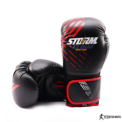 STORMCLOUD RĘKAWICE BOKSERSKIE LYNX CZARNE/CZERWONE