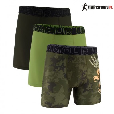 UNDER ARMOUR BOKSERKI PERFORMANCE TECH MESH PRINT 6IN 3 PACK 390