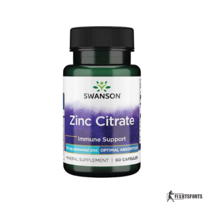 Swanson Zinc Citrate 50mg 60kaps