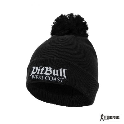 PIT BULL CZAPKA ZIMOWA BEANIE BUBBLE ONE TONE OLD LOGO BLACK