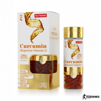 NUTREND CURCUMIN + BIOPERINE + VITAMIN D 60 KAPS