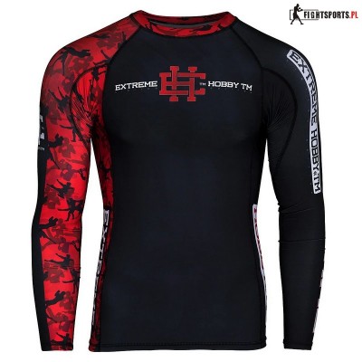 EXTREME HOBBY LONGSLEEVE RASHGUARD RED WARRIOR