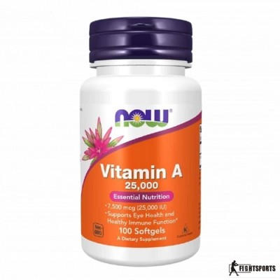 NOW VITAMIN A 25,000 100 kaps