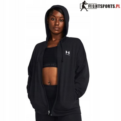 UNDER ARMOUR BLUZA ROZPINANA Z KAPTUREM RIVAL TERRY OVERSIZE