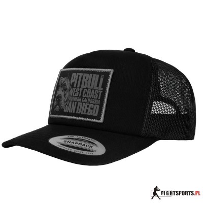 PIT BULL CZAPKA Z DASZKIEM SNAPBACK BLOOD DOG TRUCKER BLACK