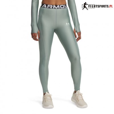 UNDER ARMOUR LEGGINSY Heatgear RIB GREEN