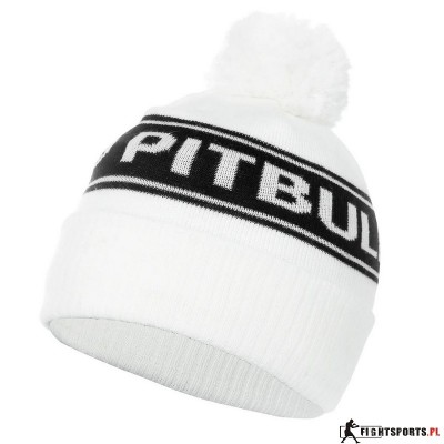 PIT BULL CZAPKA ZIMOWA BEANIE VERMEL WHITE/BLACK