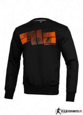 PIT BULL BLUZA CREWNECK ORANGE LOGO