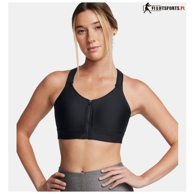 UNDER ARMOUR BIUSTONOSZ SPORTOWY Z WYSOKIM WSPARCIEM BLACK 002