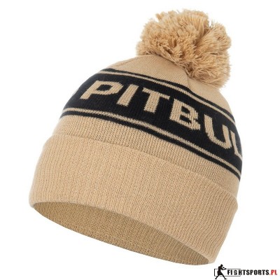 PIT BULL CZAPKA ZIMOWA BEANIE VERMEL SAND/BLACK