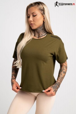 GYM GLAMOUR T-SHIRT V KHAKI