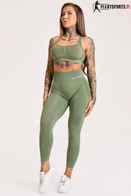 GYM GLAMOUR LEGGINSY MELANGE KHAKI