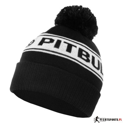 PIT BULL CZAPKA ZIMOWA BEANIE VERMEL BLACK/WHITE