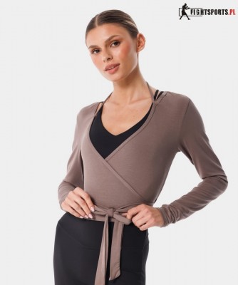 CARPATREE LONGSLEEVE WRAP OVER STONE GREY