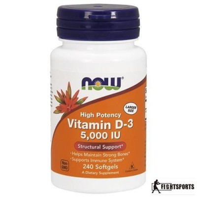 NOW Vitamin D-3 5000 IU 240 kaps.