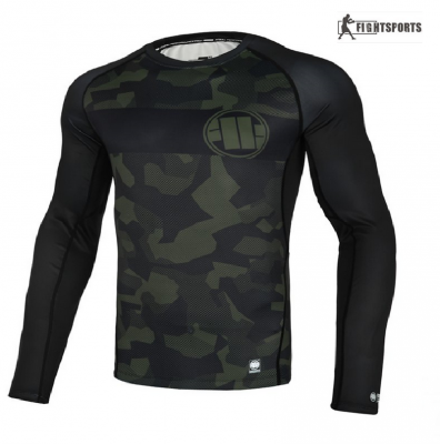 PIT BULL LONGSLEEVE RASHGUARD DILLARD BY CASINO CAMO KHAKI
