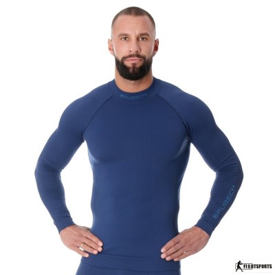 BRUBECK BLUZA EXTREME THERMO LS1529M CIEMNONIEBIESKI