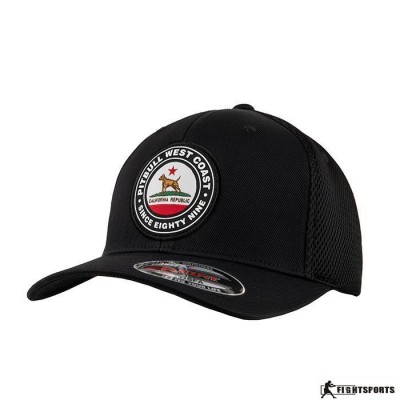 PIT BULL CZAPKA Z DASZKIEM FULL CAP CLASSIC MESH CALIFORNIA DOG BLACK