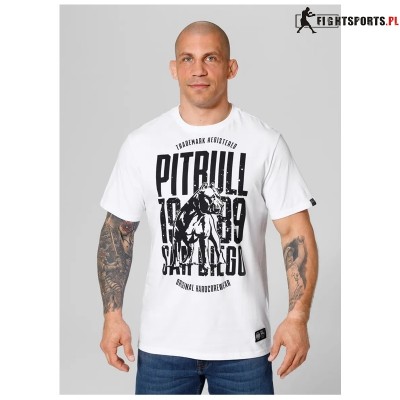 PIT BULL KOSZULKA SAN DIEGO DOG WHITE