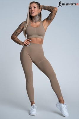 GYM GLAMOUR LEGGINSY PUSH UP NUDE