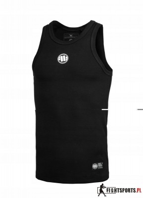 PIT BULL TANK TOP RIB SMALL LOGO BLACK