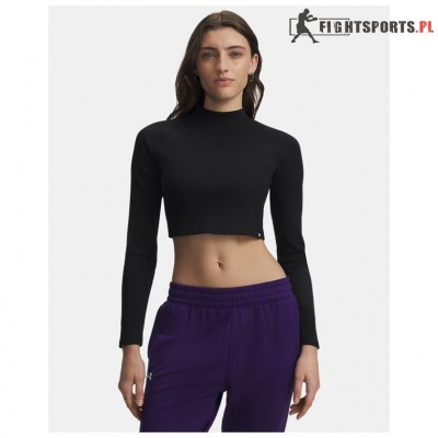 UNDER ARMOUR LONGSLEEVE CROP RIVAL RIB MOCK 008