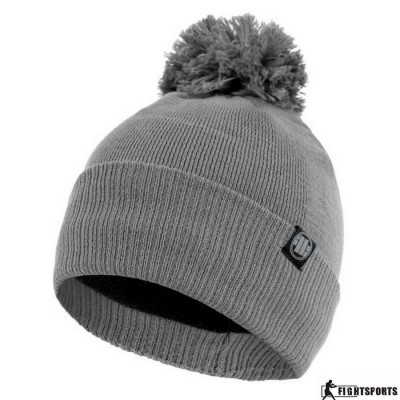 PIT BULL CZAPKA ZIMOWA BEANIE BUBBLE SMALL LOGO GREY