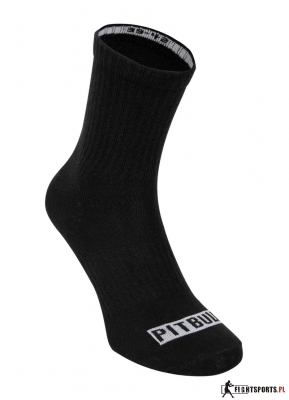 PIT BULL SKARPETKI HIGH ANKLE THIN BLACK