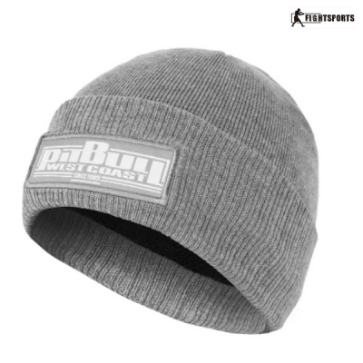 PIT BULL CZAPKA ZIMOWA BEANIE ONE TONE BOXING GREY