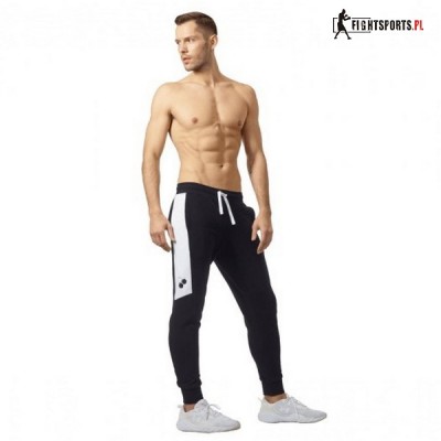 OLIMP SPODNIE DRESOWE PANTS BLACK & WHITE