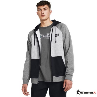 UNDER ARMOUR BLUZA RIVAL FLEECE COLORBLOCK FULL ZIP