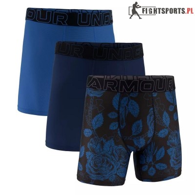 UNDER ARMOUR BOKSERKI PERFORMANCE TECH MESH PRINT 6IN 3 PACK 430