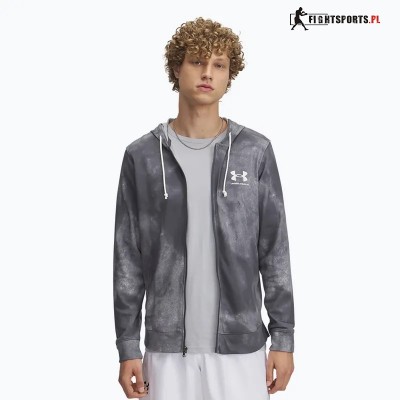 UNDER ARMOUR BLUZA MĘSKA ROZPINANA Z KAPTUREM RIVAL TERRY AOP