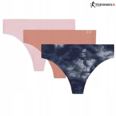 UNDER ARMOUR FIGI NO SHOW THONG PRINT 3 PAK