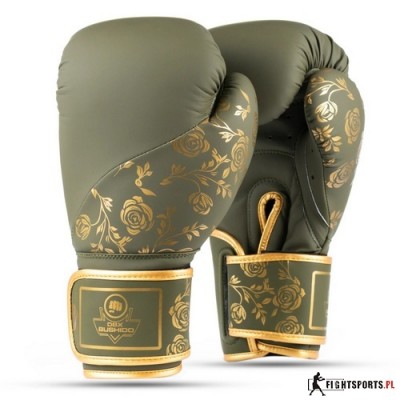 BUSHIDO RĘKAWICE BOKSERSKIE OLIVE ROSE