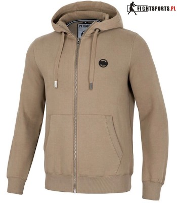 PIT BULL BLUZA ROZPINANA Z KAPTUREM SMALL LOGO PALE SAND